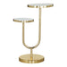 Zuo Marc White Marble Side Table