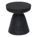 Zuo Sage Round Black Side Table