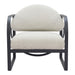 Zuo Flakt Ivory Modern Upholstery Accent Chair 