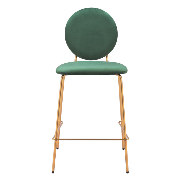 Zuo Odessa Counter Stool Green