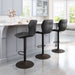 Zuo Seth Adjustable Barstool Vintage Black