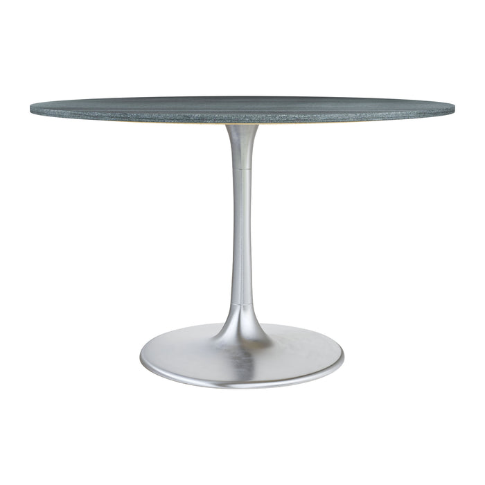 Zuo Metropolis Small  Dining Table Gray & Silver