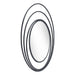 Zuo Luna Black Powder Coated Steel Round Wall Mirror