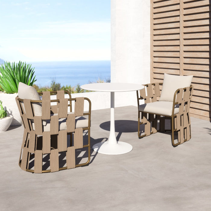 Zuo Modern Quadrat Outdoor Dining Chair
