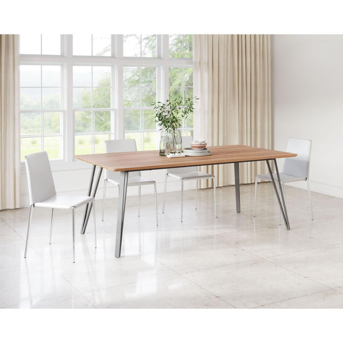 Perpignan Dining Table Brown by Zuo Modern