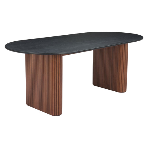 Zuo Lassig Dining Table Black & Walnut