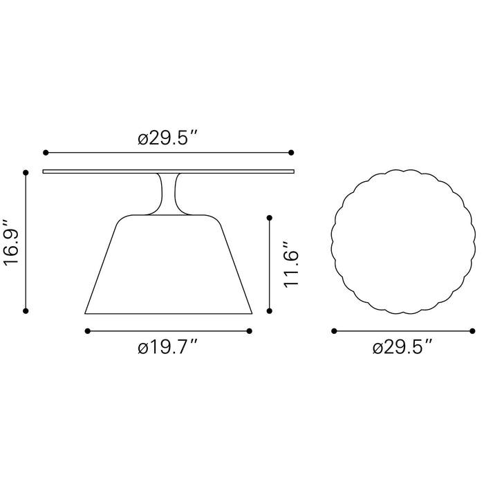 Zuo Chenai Round Coffee Table