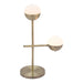 Zuo Waterloo White & Bronze Modern Mid-Century Style Table Lamp