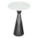 Zuo Tim White Round Side Table