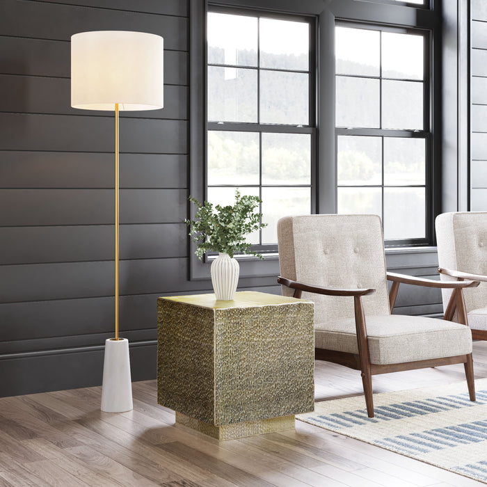 Zuo Mono Square Gold Side Table