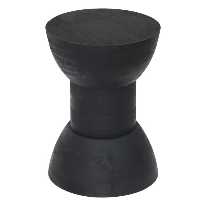 Zuo Wisdom Round Black Side Table