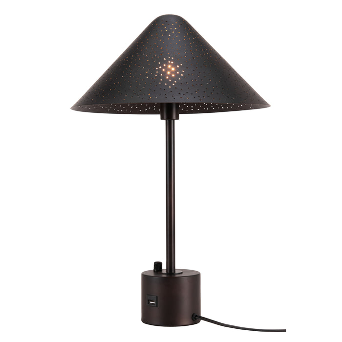 Zuo Cardo Modern Electroplated Steel Black Table Lamp