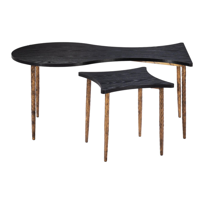 Zuo Norden Black Coffee Table Set