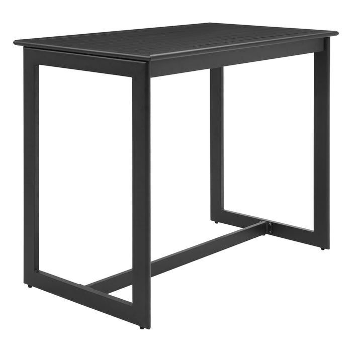 The Midnight Wave Bar Table by Zuo, Black