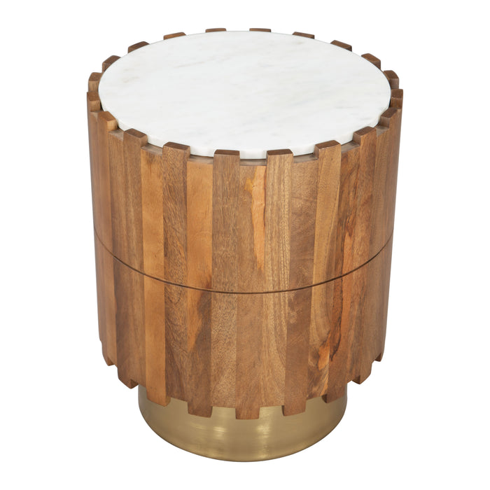 Zuo Bombay Marble Top Side Table