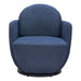 Zuo Modern Bant Blue Swivel Chair