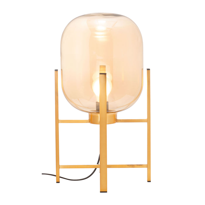 Zuo Wonderwall Modern Design with Tinted Glass Gold Table Lamp