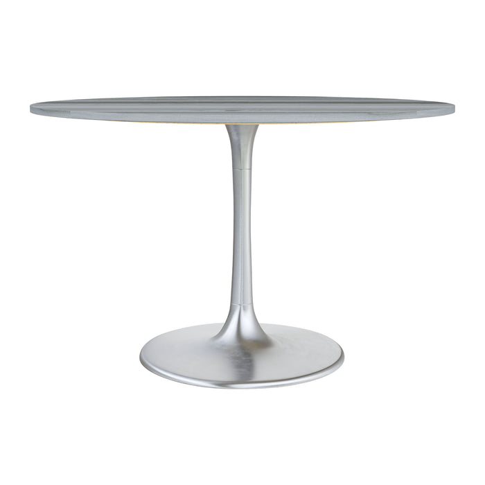 Zuo Star City Dining Table Gray & Silver