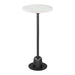 Zuo Woozy White Marble Side Table
