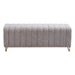 Zuo Pender Bench Stone Gray