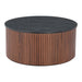 Zuo Nejaus Brown Round Coffee Table