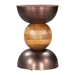 Zuo Tripoli Round Brown Side Table