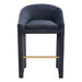 Zuo Emas Black Barstool