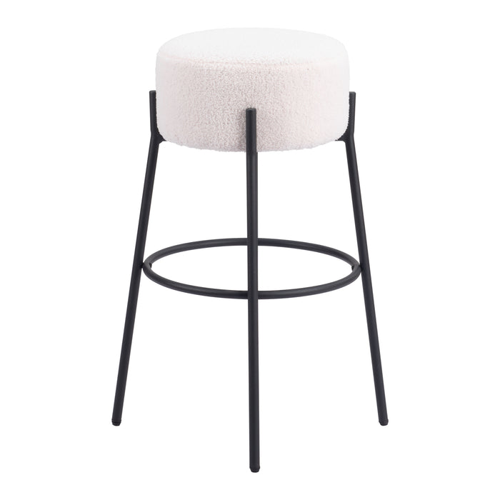 Zuo Blanche Barstool White