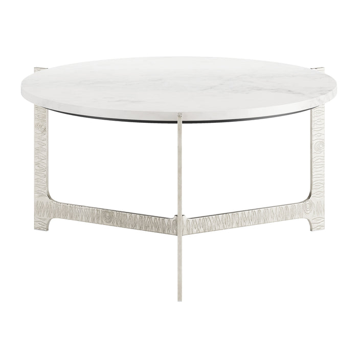 Zuo Barmas White Marble Coffee Table
