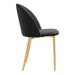 Zuo Cozy Dining Chair Black & Gold