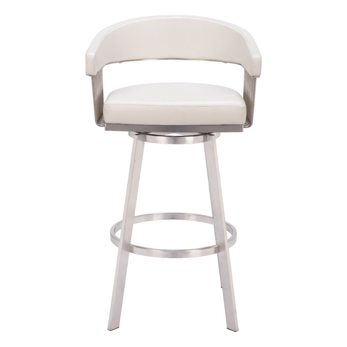 Zuo Bantry Swivel Barstool White