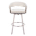 Zuo Bantry Swivel Barstool White