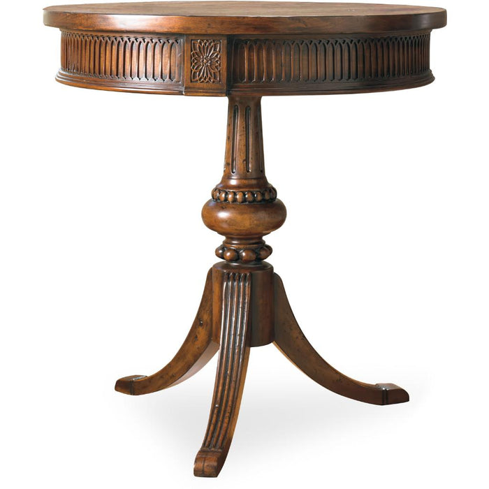 Hooker Furniture Round Pedestal Accent Table