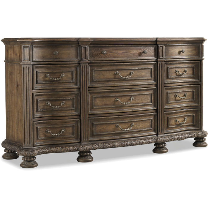 Hooker Furniture Traditional Rhapsody Twelve Drawer Dresser