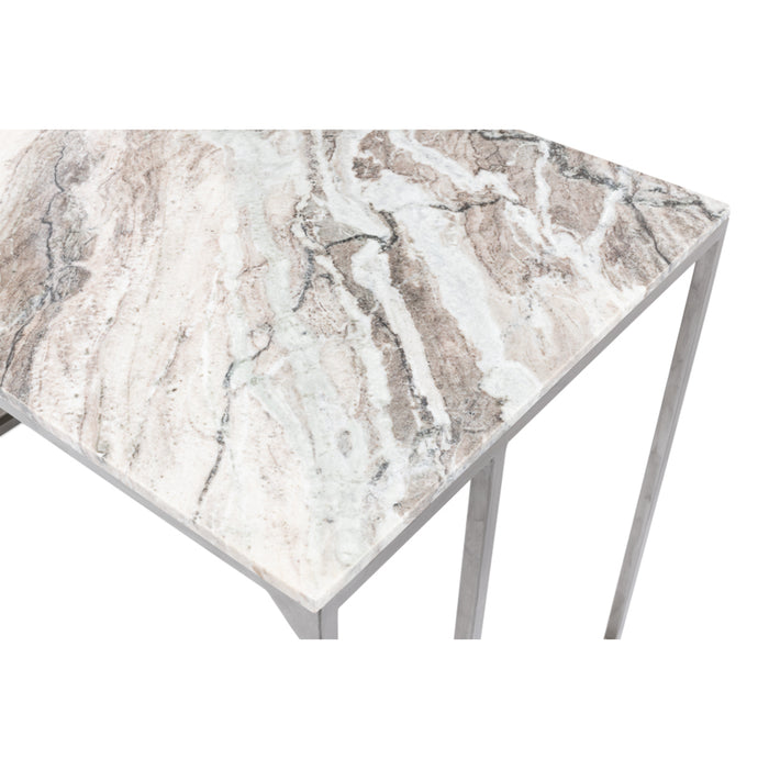 Sarreid LTD. Marble Desk Top With Shelves