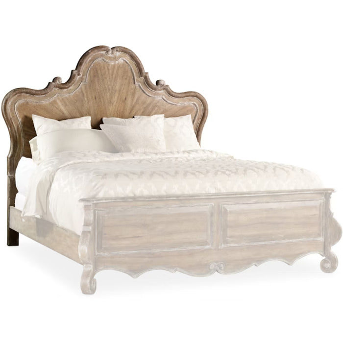 Hooker Furniture Rustic Wood Chatelet King Wood Panel Bed 