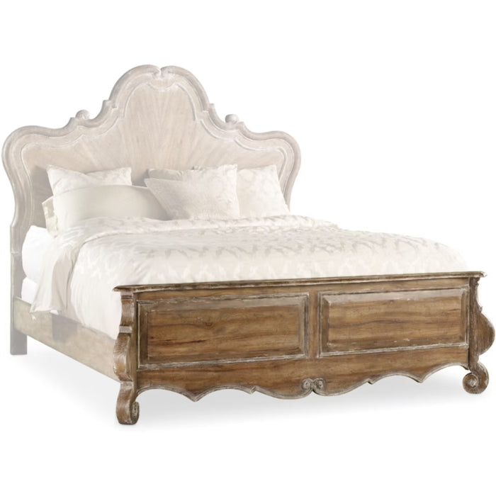 Hooker Furniture Rustic Wood Chatelet King Wood Panel Bed 