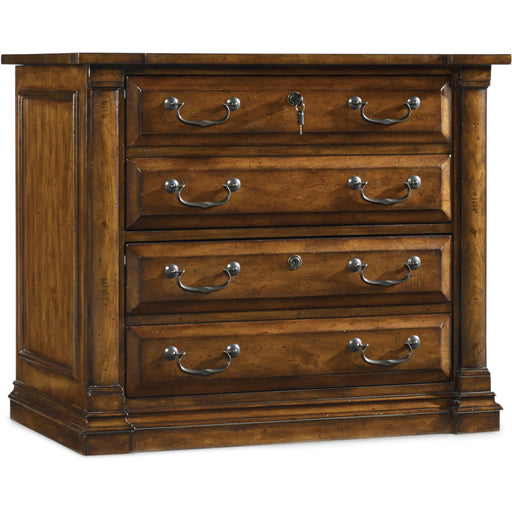 Hooker Furniture Home Office Tynecastle Dark Wood Lateral File 