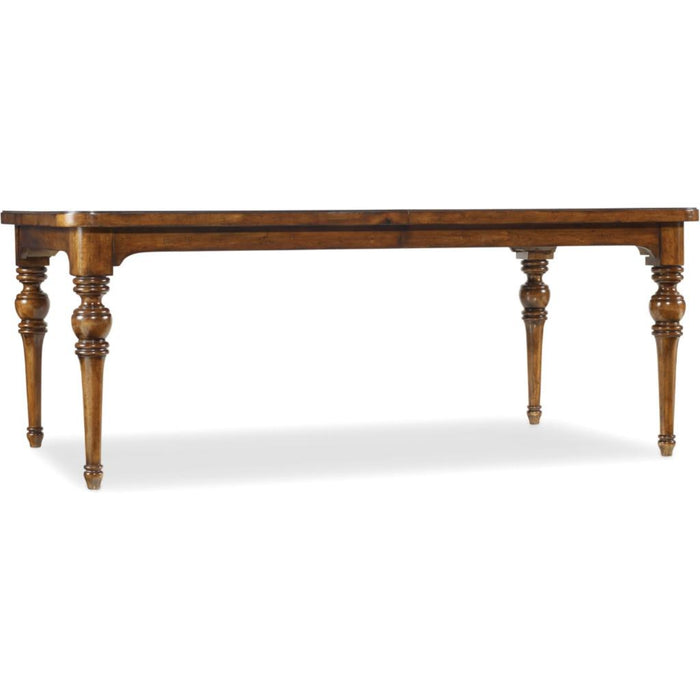 Hooker Furniture Tynecastle Leg Dining Table with Two 18'' Leaves