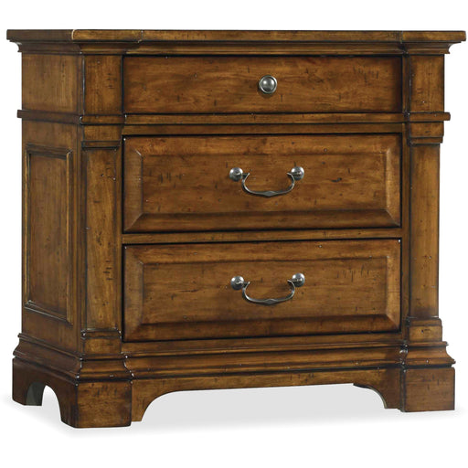 Hooker Furniture Traditional Medium Wood Tynecastle Nightstand 