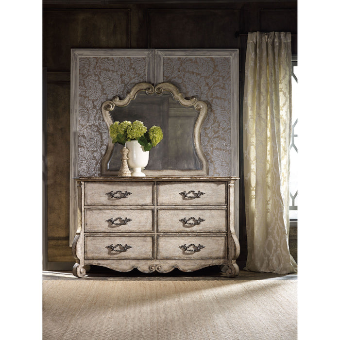 Hooker Furniture Traditional Light Wood Wide Chatelet Dresser 