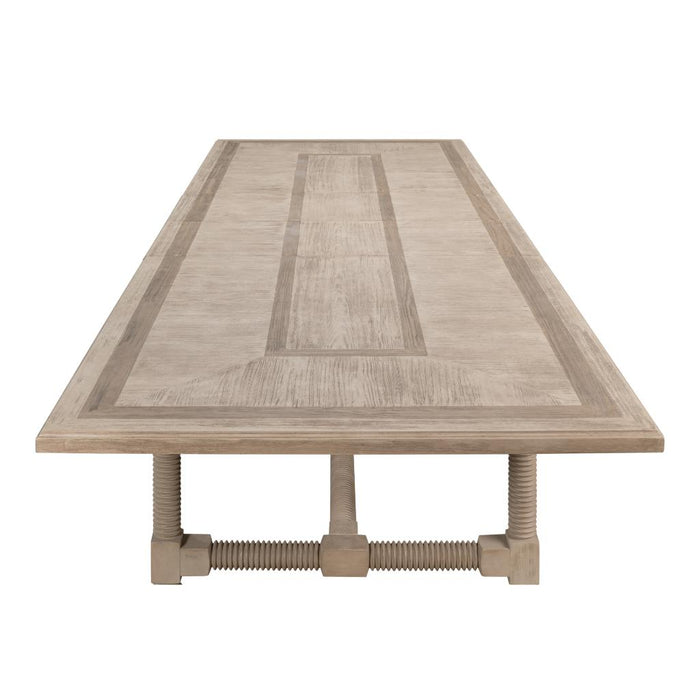 Jurow Equestrian Extendable Dining Table, Barn Grey by Sarreid LTD.