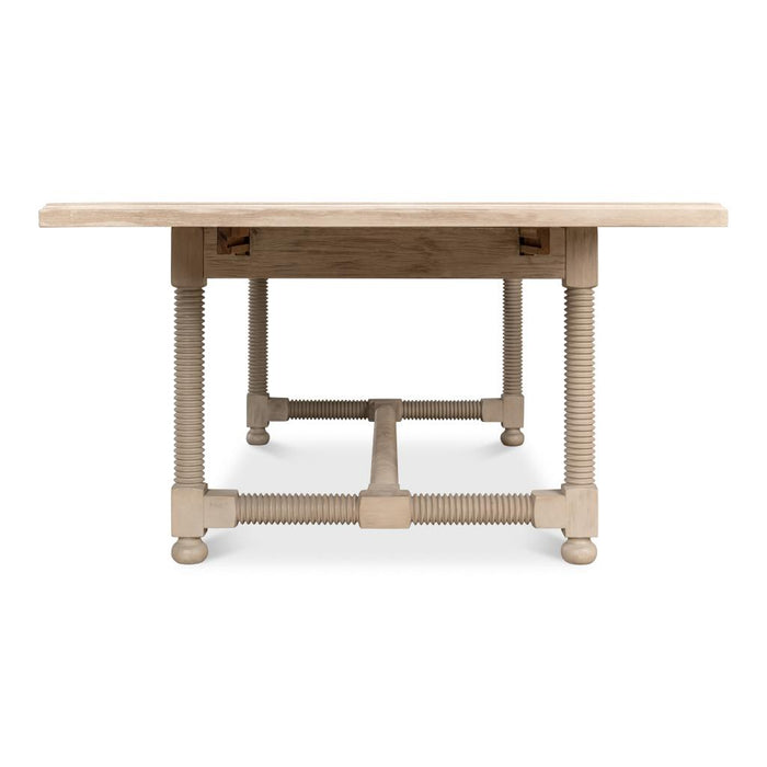 Jurow Equestrian Extendable Dining Table, Barn Grey by Sarreid LTD.