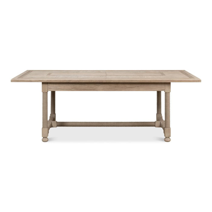 Jurow Equestrian Extendable Dining Table, Barn Grey by Sarreid LTD.