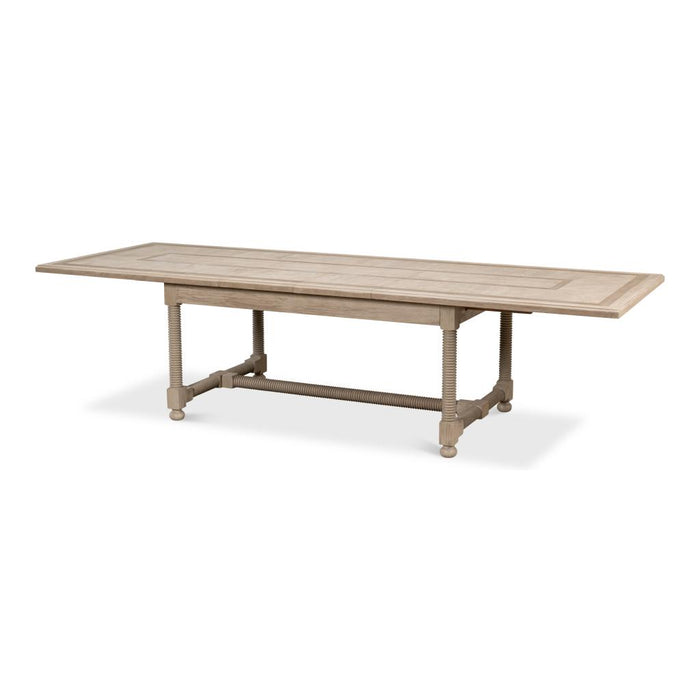 Jurow Equestrian Extendable Dining Table, Barn Grey by Sarreid LTD.