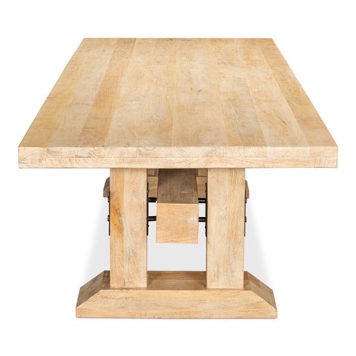 Stoltman Wood Pedestal Dining Table by Sarreid LTD.