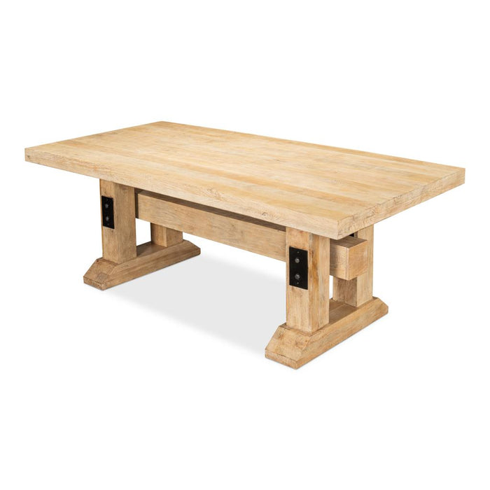 Stoltman Wood Pedestal Dining Table by Sarreid LTD.