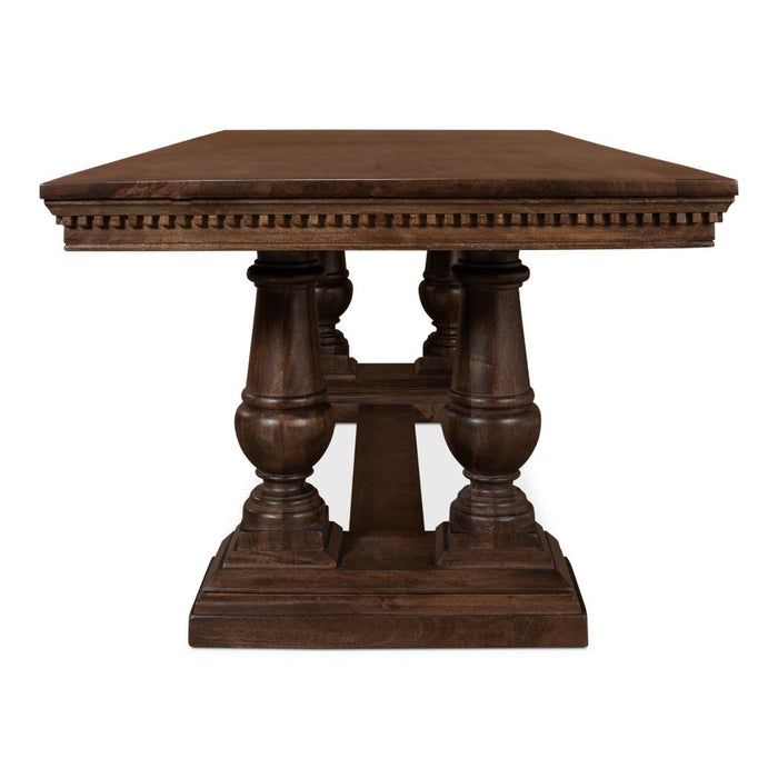 Joshua Wood Pedestal Dining Table by Sarreid LTD.