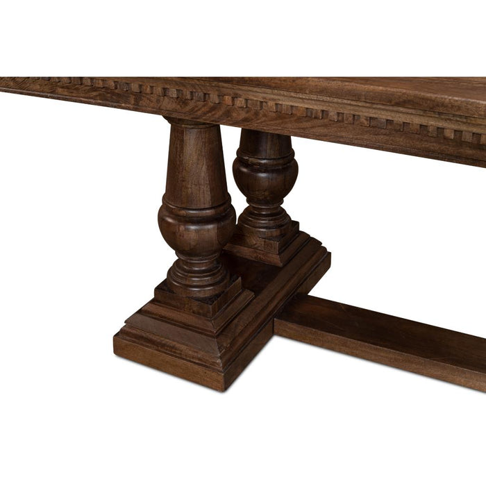 Joshua Wood Pedestal Dining Table by Sarreid LTD.