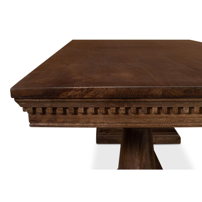 Joshua Wood Pedestal Dining Table by Sarreid LTD.